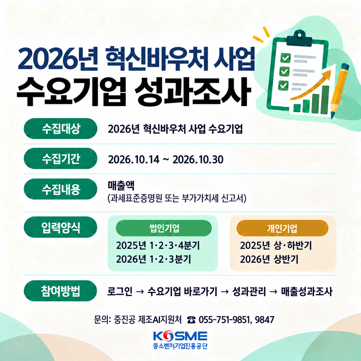 매출성과조사 팝업